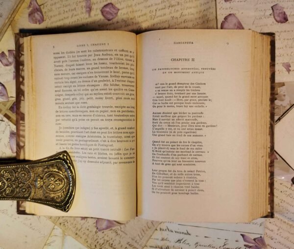 Oeuvres complètes de Rabelais, Garnier frères, livres anciens reliés non daté – Image 7