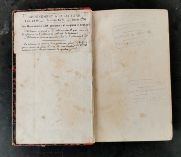 La belle (EO), René Maizeroy, Paul Olendorff, livre ancien relié cuir, 1889 – Image 5