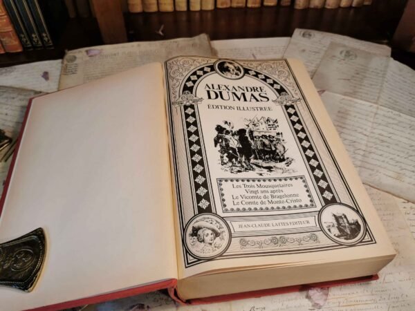 Comte de Monte Cristo & 3 mousquetaires, A.Dumas, Jean-Claude Lattes éd. 1988 – Image 2