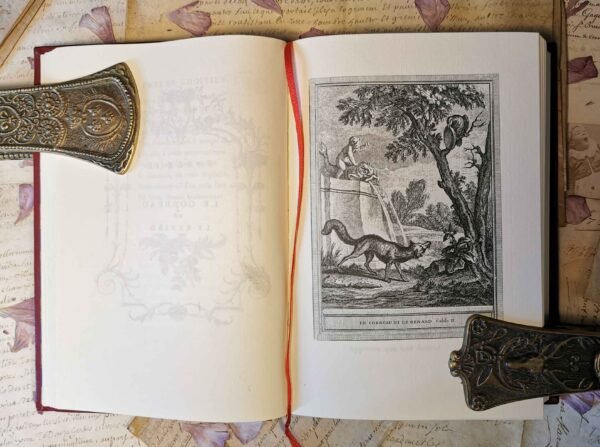 Fables de La Fontaine 4/4, Jean de Bonnot, livres anciens reliés cuir, 1969 – Image 10