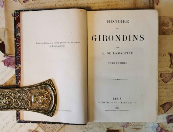 Histoire des Girondins 6/6, Lamartine, Hachette et Cie - Furne et Cie, 1881 – Image 8